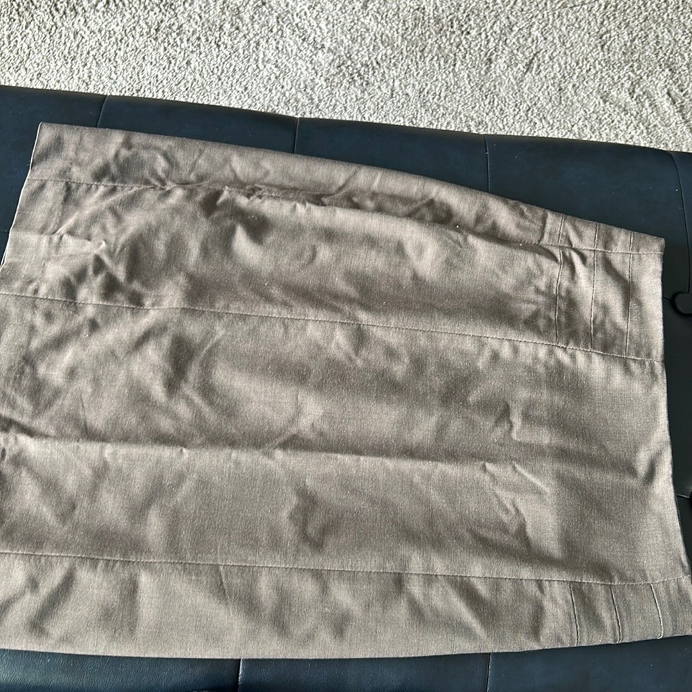 Brown pencil skirt